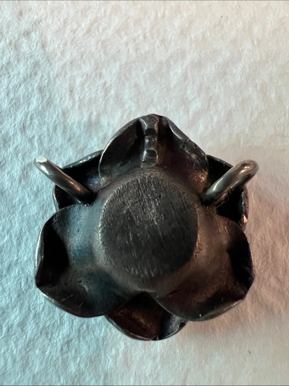 Sterling Silver Rose Pendant